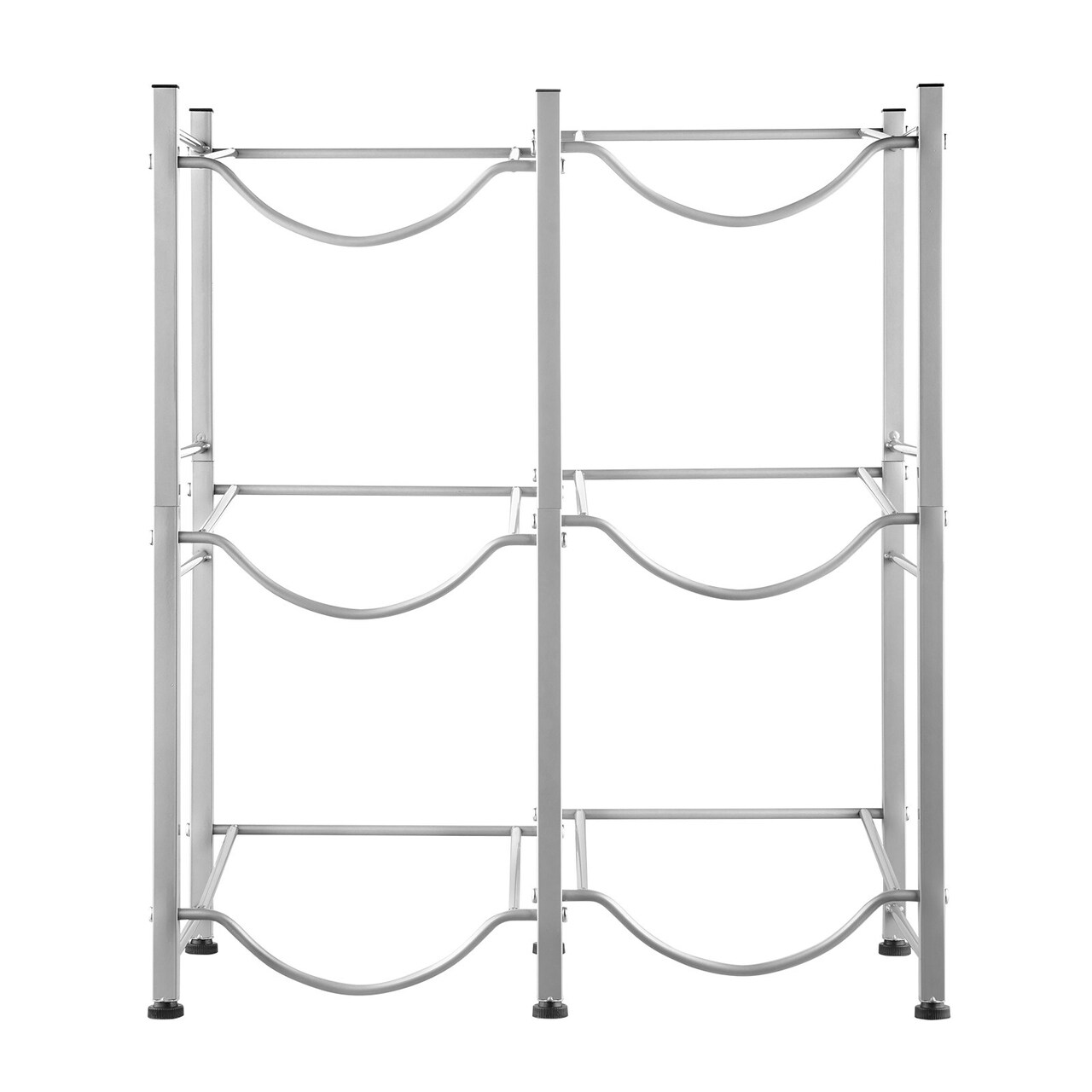 Heavy Duty Gallon Water Jug Holder, Bottle Double Row Storage Rack